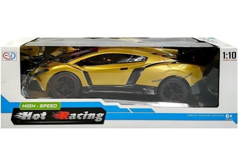 Auto Zdalnie Sterowane R/C Wyścigowe 1:10 Złote Auto Zdalnie Sterowane R/C Wyścigowe 1:10 Złote