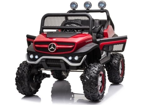 Pojazd na Akumulator Mercedes Unimog S Czerwony Lakier Pojazd na Akumulator Mercedes Unimog S Czerwony Lakier