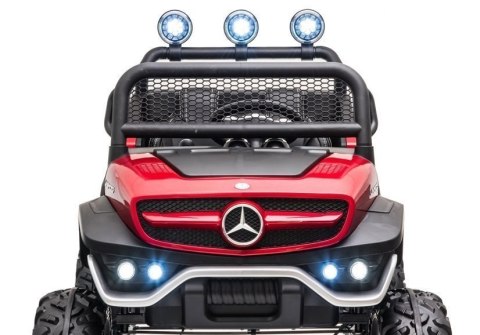 Pojazd na Akumulator Mercedes Unimog S Czerwony Lakier Pojazd na Akumulator Mercedes Unimog S Czerwony Lakier