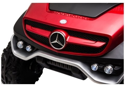 Pojazd na Akumulator Mercedes Unimog S Czerwony Lakier Pojazd na Akumulator Mercedes Unimog S Czerwony Lakier
