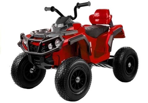 Quad na Akumulator BDM0906 Pompowane Koła Czerwony Quad na Akumulator BDM0906 Pompowane Koła Czerwony