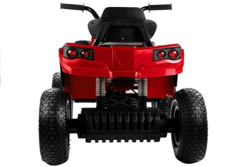 Quad na Akumulator BDM0906 Pompowane Koła Czerwony Quad na Akumulator BDM0906 Pompowane Koła Czerwony