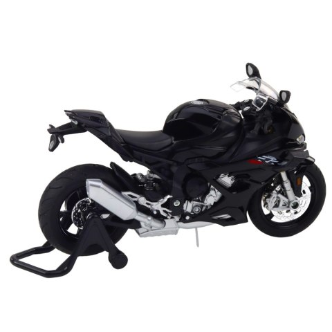 Motocykl Sportowy Metalowy Światła Dźwięki Czarny S1000 1:12 Motocykl Sportowy Metalowy Światła Dźwięki Czarny S1000 1:12