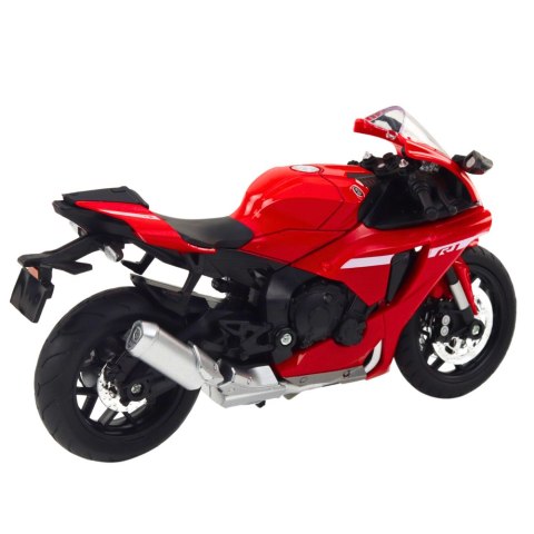 Motocykl Sportowy Metalowy Światła Dźwięki Czerwony R1 1:12 Motocykl Sportowy Metalowy Światła Dźwięki Czerwony R1 1:12
