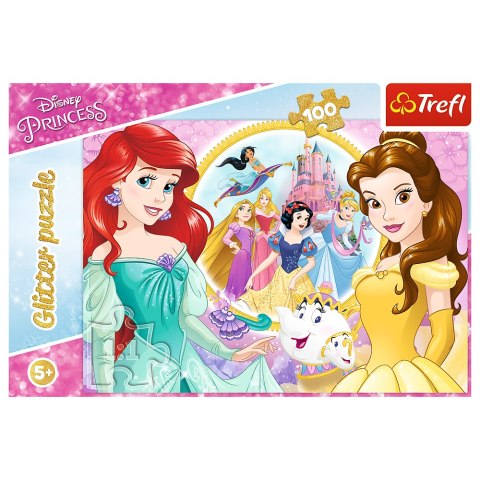 Puzzle - 100 Glitter - Wspomnienia Belli i Arielki Trefl 14819 Puzzle - 100 Glitter - Wspomnienia Belli i Arielki Trefl 14819