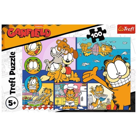 Puzzle - 100 - Leniwy Garfield Trefl 16521 Puzzle - 100 - Leniwy Garfield Trefl 16521