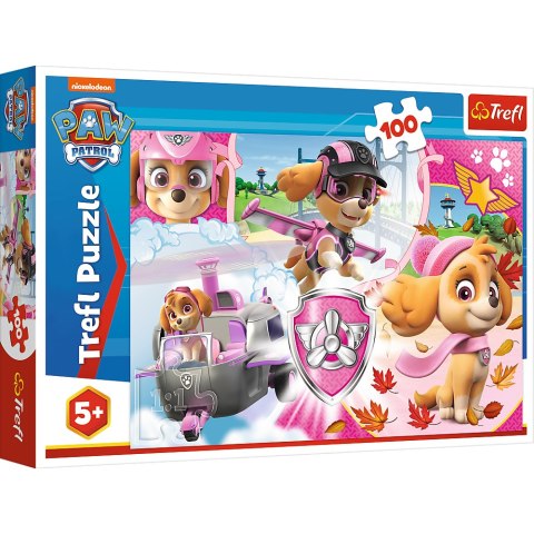 Puzzle - 100 - Skye w akcji - Viacom Paw Patrol Trefl 16368