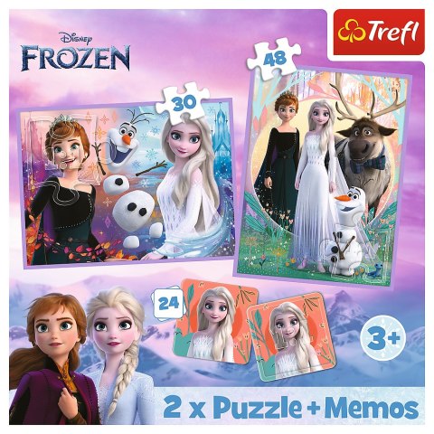 Puzzle - 2w1+memos - Księżniczki w swojej krainie - Disney Frozen 2 trefl 93335 Puzzle - 2w1+memos - Księżniczki w swojej krainie - Disney Frozen 2 trefl 93335