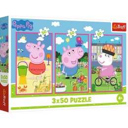 Puzzle - 3x50 - Siła przyjaźni Świnka Peppa Trefl 34877