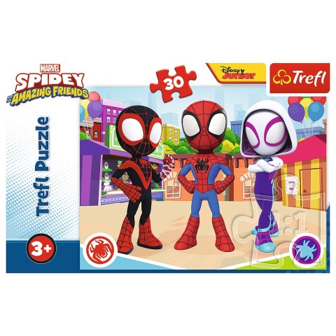 Puzzle - 30 - Przygody Spiday"a i przyjaciół - Trefl 18285 Puzzle - 30 - Przygody Spiday"a i przyjaciół - Trefl 18285