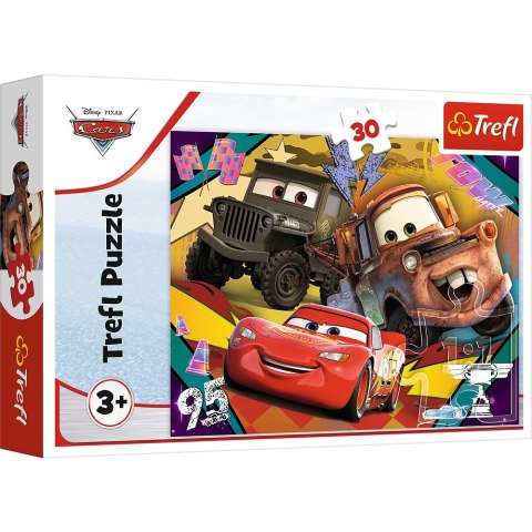 Puzzle - 30 - Rozpędzone samochody - Disney Cars 3 18293