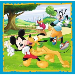 Puzzle - 3w1 - Myszka Miki z przyjaciółmi Trefl 34846