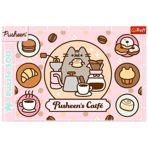 Puzzle - 500 - Pusheen w kawiarni Trefl 37528 Puzzle - 500 - Pusheen w kawiarni Trefl 37528