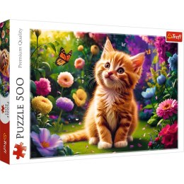 Puzzle - 500 - Uroczy kotek Trefl 37525