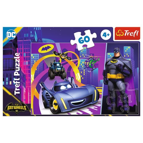 Puzzle - 60 - Batman i jego pojazdy Trefl 17400 Puzzle - 60 - Batman i jego pojazdy Trefl 17400
