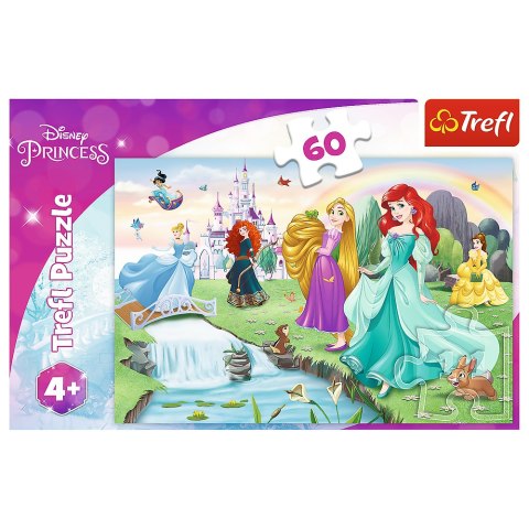 Puzzle - 60 - Poznaj Księżniczki - Disney Princess Trefl 17361 Puzzle - 60 - Poznaj Księżniczki - Disney Princess Trefl 17361