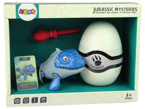 Zestaw Dinozaur Mosasaur z Jajkiem DIY Śrubokręt Niebieski Zestaw Dinozaur Mosasaur z Jajkiem DIY Śrubokręt Niebieski