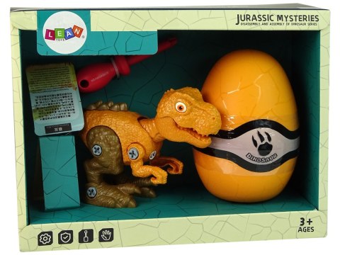 Zestaw Dinozaur Tyranozaur Rex z Jajkiem DIY Śrubokręt Pomarańczowy Zestaw Dinozaur Tyranozaur Rex z Jajkiem DIY Śrubokręt Pomarańczowy