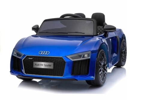 Auto na Akumulator Audi R8 Spyder Niebieskie Lakierowane Auto na Akumulator Audi R8 Spyder Niebieskie Lakierowane