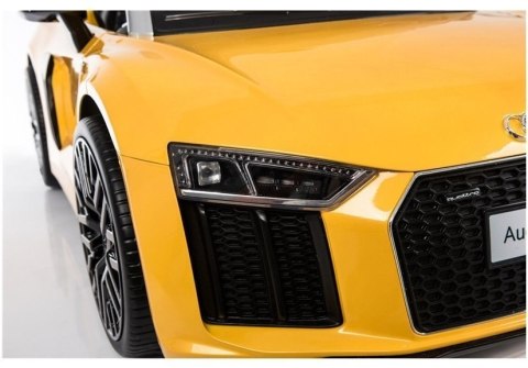 Auto na Akumulator Audi R8 Spyder Żółty Lakierowany Auto na Akumulator Audi R8 Spyder Żółty Lakierowany