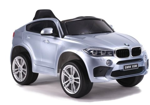 Auto na Akumulator BMW X6 Srebrny Lakierowany Auto na Akumulator BMW X6 Srebrny Lakierowany