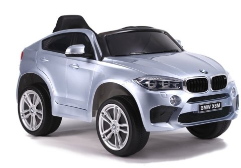 Auto na Akumulator BMW X6 Srebrny Lakierowany Auto na Akumulator BMW X6 Srebrny Lakierowany