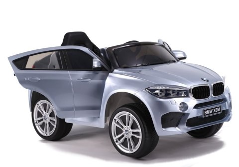 Auto na Akumulator BMW X6 Srebrny Lakierowany Auto na Akumulator BMW X6 Srebrny Lakierowany