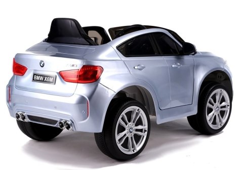 Auto na Akumulator BMW X6 Srebrny Lakierowany Auto na Akumulator BMW X6 Srebrny Lakierowany
