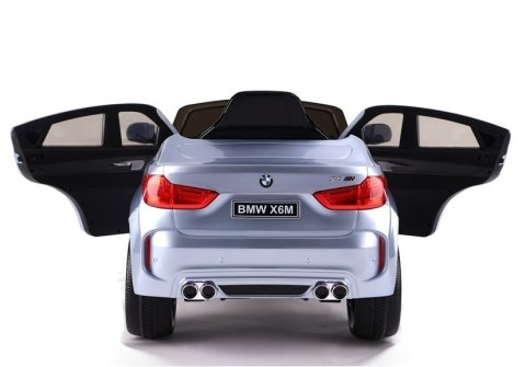 Auto na Akumulator BMW X6 Srebrny Lakierowany Auto na Akumulator BMW X6 Srebrny Lakierowany