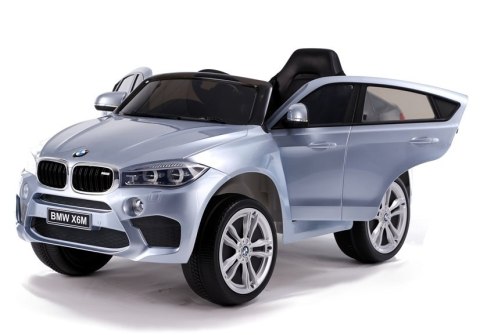 Auto na Akumulator BMW X6 Srebrny Lakierowany Auto na Akumulator BMW X6 Srebrny Lakierowany