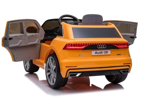 Auto na Akumulator Audi Q8 JJ2066 Żółty Lakierowany Auto na Akumulator Audi Q8 JJ2066 Żółty Lakierowany
