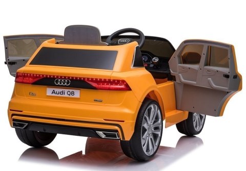 Auto na Akumulator Audi Q8 JJ2066 Żółty Lakierowany Auto na Akumulator Audi Q8 JJ2066 Żółty Lakierowany