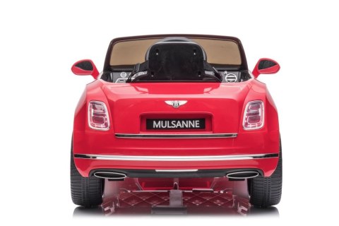 Auto Na Akumulator Bentley Mulsanne Czerwony Lakierowany Auto Na Akumulator Bentley Mulsanne Czerwony Lakierowany