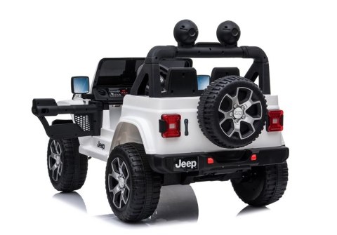Auto na Akumulator Jeep Wrangler Rubicon Biały Auto na Akumulator Jeep Wrangler Rubicon Biały