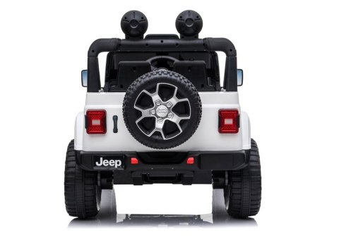Auto na Akumulator Jeep Wrangler Rubicon Biały Auto na Akumulator Jeep Wrangler Rubicon Biały