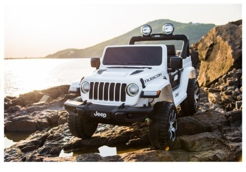 Auto na Akumulator Jeep Wrangler Rubicon Biały Auto na Akumulator Jeep Wrangler Rubicon Biały