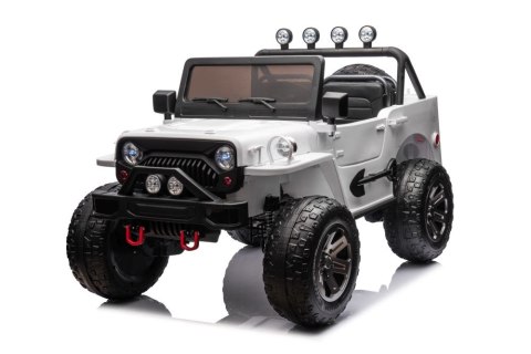 Auto Na Akumulator JH-102 Białe 4x4 Auto Na Akumulator JH-102 Białe 4x4