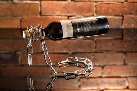 Łańcuchowy stojak na wino Łańcuchowy stojak na wino
