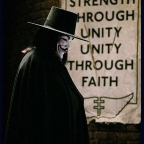 Maska V jak Vendetta - Anonymous, Guy Fawkes - BIAŁA Maska V jak Vendetta - Anonymous, Guy Fawkes - BIAŁA