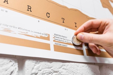 Mapa świata zdrapka WERSJA ANGIELSKA Mapa świata zdrapka WERSJA ANGIELSKA