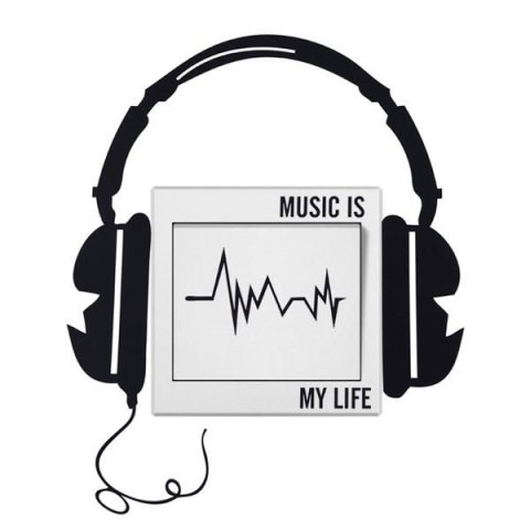 Naklejka na włącznik MUSIC IS MY LIFE Naklejka na włącznik MUSIC IS MY LIFE