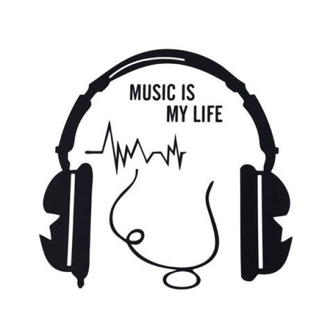 Naklejka na włącznik MUSIC IS MY LIFE Naklejka na włącznik MUSIC IS MY LIFE