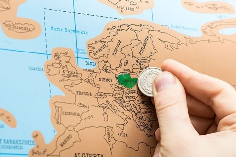 Mapa świata zdrapka WERSJA POLSKA Mapa świata zdrapka WERSJA POLSKA