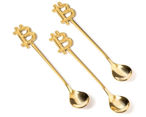 Łyżeczki kryptobogacza 3 szt. BITCOIN Łyżeczki kryptobogacza 3 szt. BITCOIN