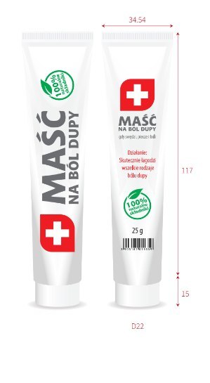 Maść na ból dupy w pudełeczku Maść na ból dupy w pudełeczku