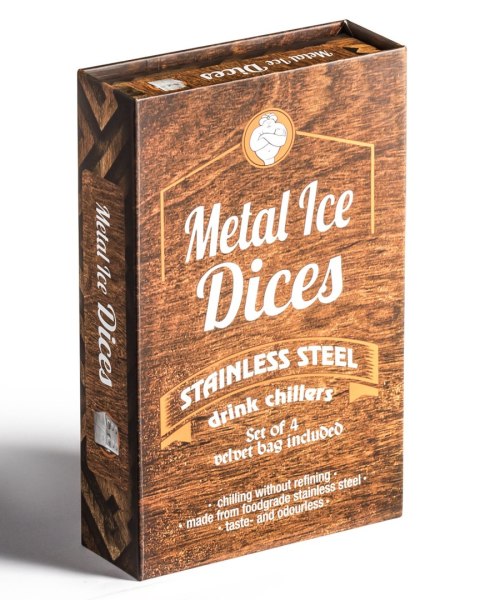 Metalowe kości do drinków Metalowe kości do drinków