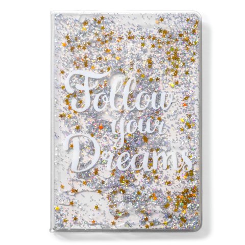 Notes FOLLOW YOUR DREAMS - złote cekiny Notes FOLLOW YOUR DREAMS - złote cekiny
