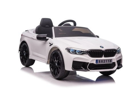 Pojazd Na Akumulator BMW M5 Biały Pojazd Na Akumulator BMW M5 Biały
