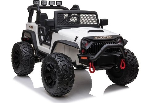 Auto na akumulator Jeep JC666 Biały Auto na akumulator Jeep JC666 Biały