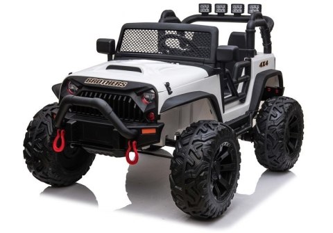 Auto na akumulator Jeep JC666 Biały Auto na akumulator Jeep JC666 Biały